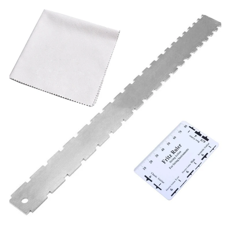 

Инструмент для гитары Luthiers с отложным воротником и прямым краем, с линейкой-стрункой, манометр для большинства аксессуаров для электрогитары