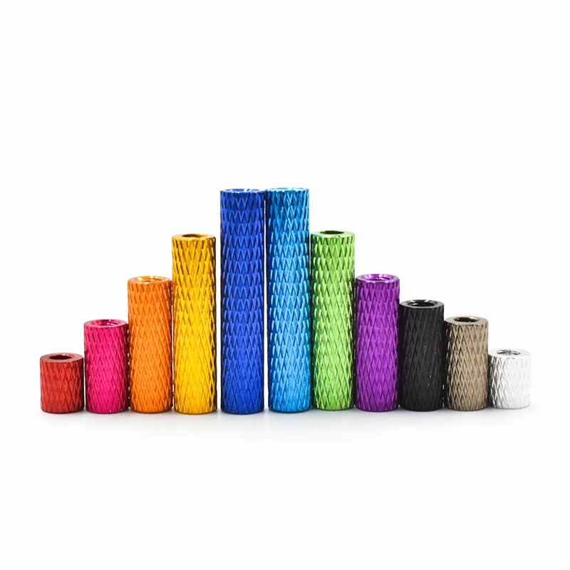 8x M3 Abstandshalter Aus Alu, Gerändelt, 25 Mm Länge – Für Elektronik & Modellbau