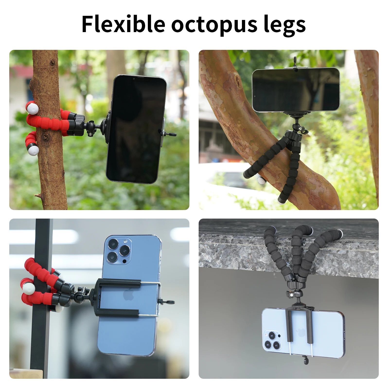 Selens Tripod Flexible Sponge Octopus Mini Phone Holder Clip