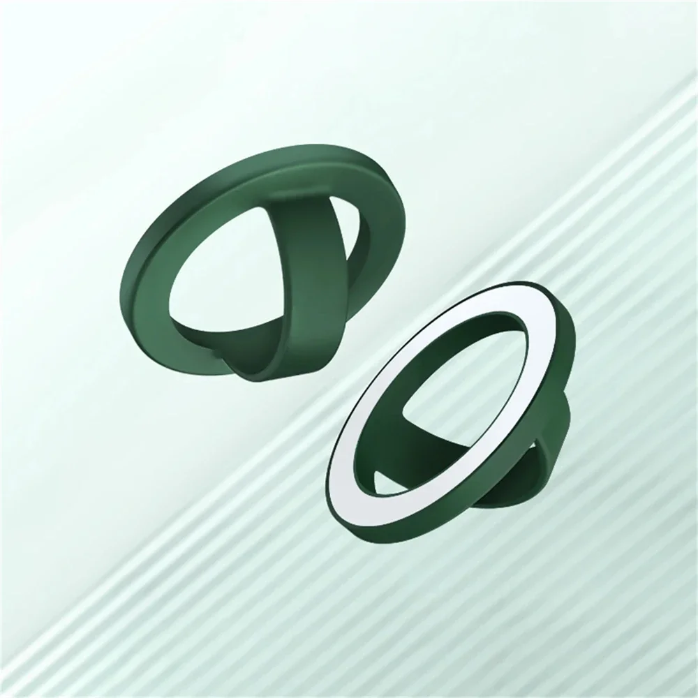Magnetic Silicone Ring Holder for Phones - Universal Ring-Shaped Grip Accessory