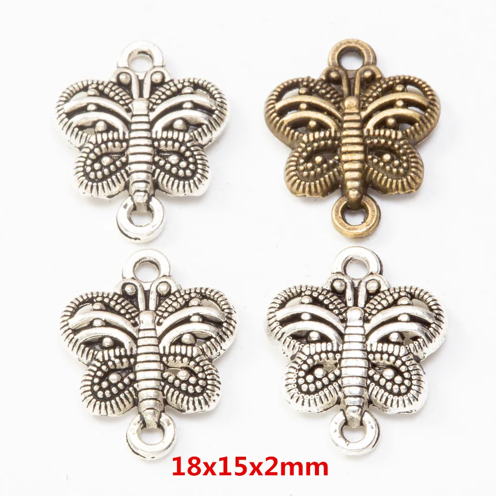 

120 шт., подвески-бабочки для рукоделия, аксессуары для изготовления ювелирных изделий