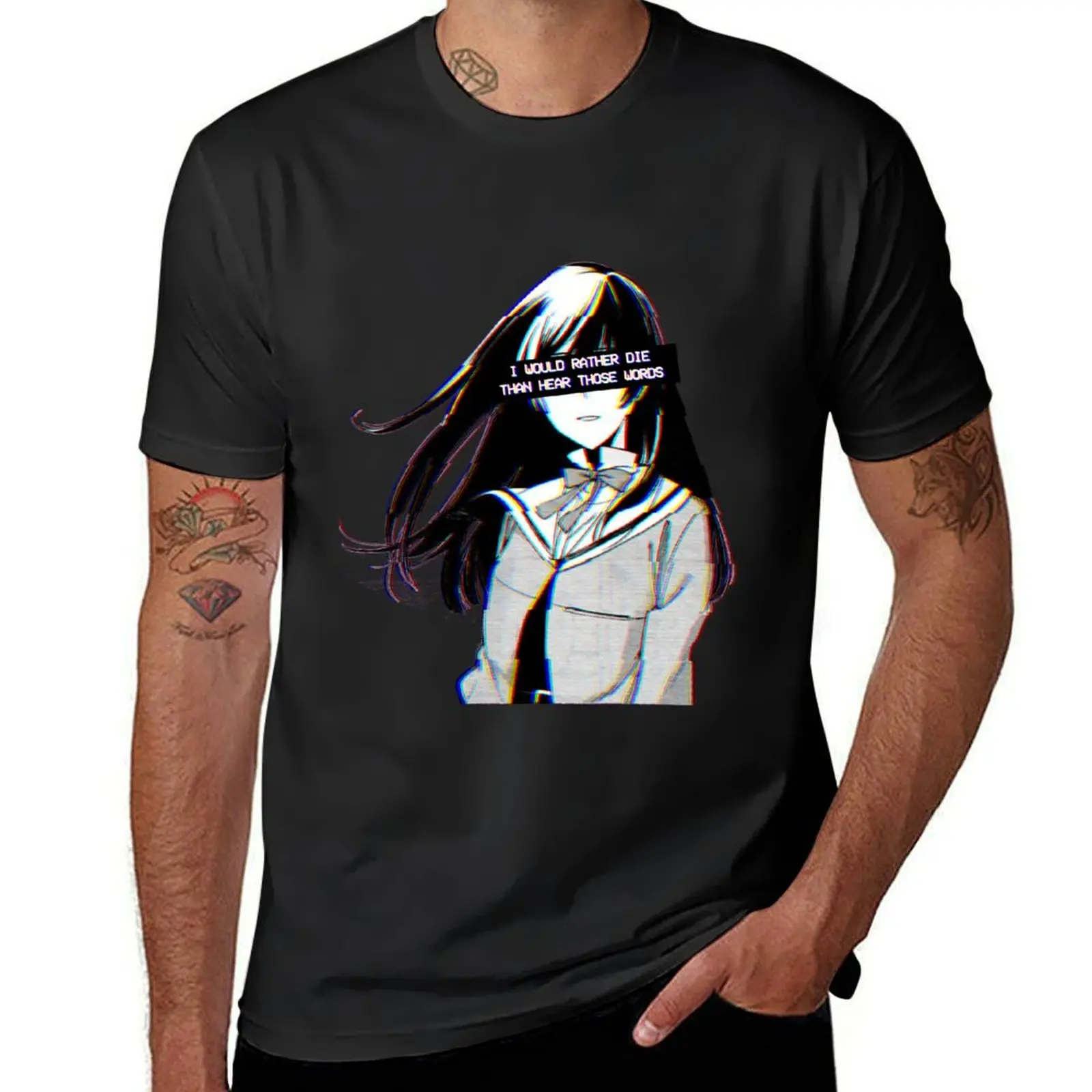 WOULD DIE T-Shirt cute tops vintage boys whites men clothing