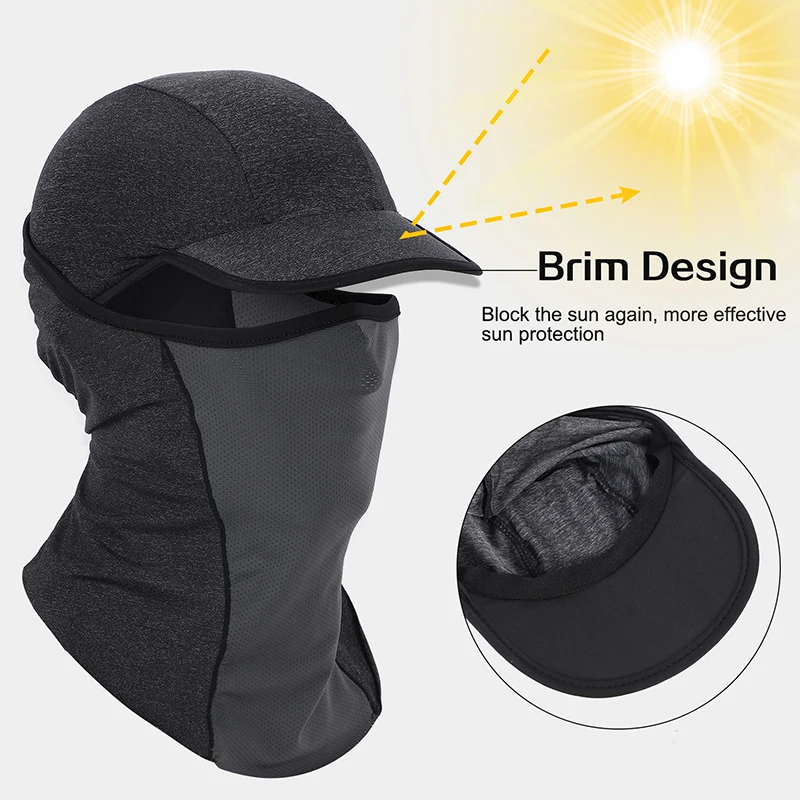 WEST BIKING Cycling Mask Summer UV Protection Balaclava Glasses Face Breathable Hole Men Women QuickDrying Bicycle Ice Silk Mask