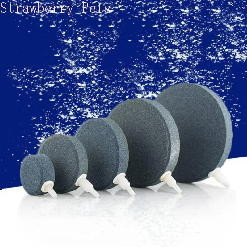 1PCS 40/50/60/70/80/100mm Bubble Stone Aerator for Aquarium Fish Tank Pump Hydroponic Oxygen Plate Mini Air Pump Accessories 3