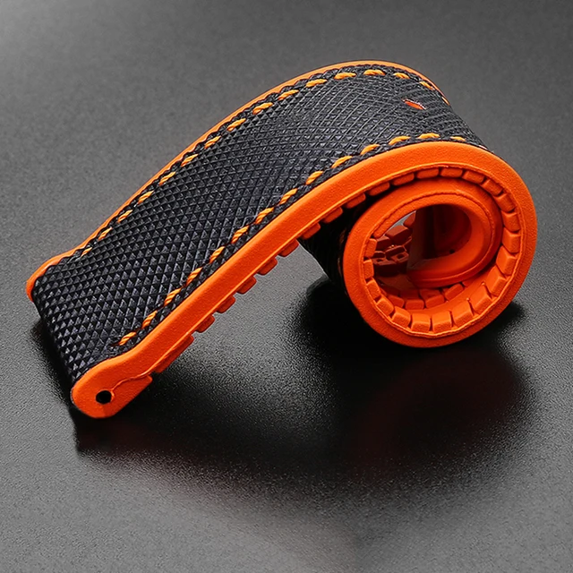 HUANGZHI 탄소 섬유 나일론 고무 시계 밴드: 편안함과 세련미의 결합