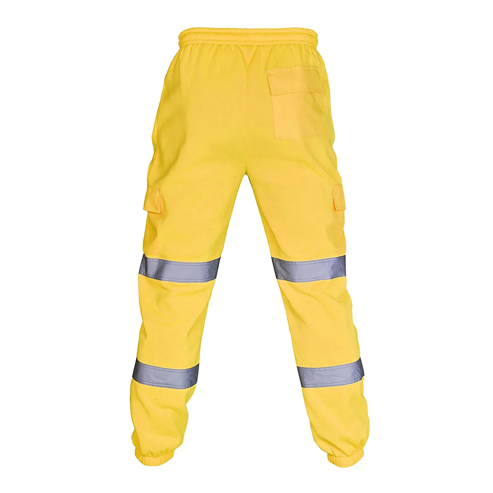 Men Trousers Reflective Overalls Multi-Pocket Training Sports Trousers Men Road Work High Visibility Overalls Work Casual Pants