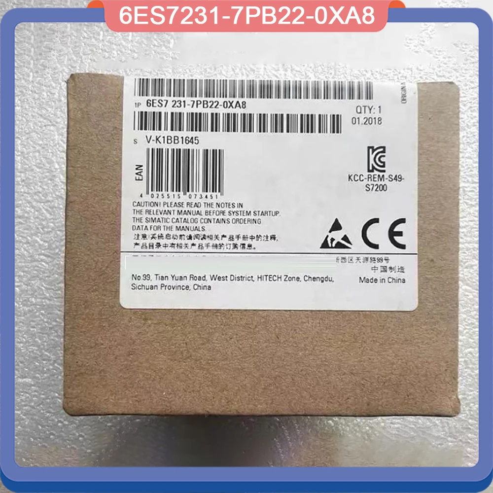6ES7231 7PB22 0XA8 For Siemens S7 200CN EM231 Module High Quality Fully Tested Fast Ship