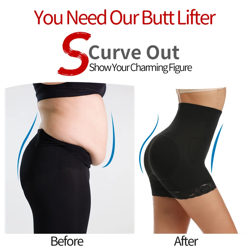 Women Hip Enhancer Padded Control Panties Briefs Shapewear MISS MOLY Butt Lifter Tummy Control Underwear Bodysuits Fajas Shorts