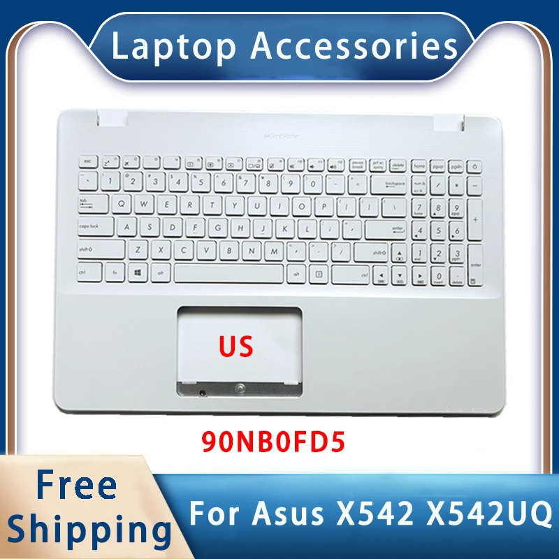 

Новинка для Asus X542 X542UQ; Запасные аксессуары для ноутбуков/Подставка для рук/Клавиатура США 90NB0FD5