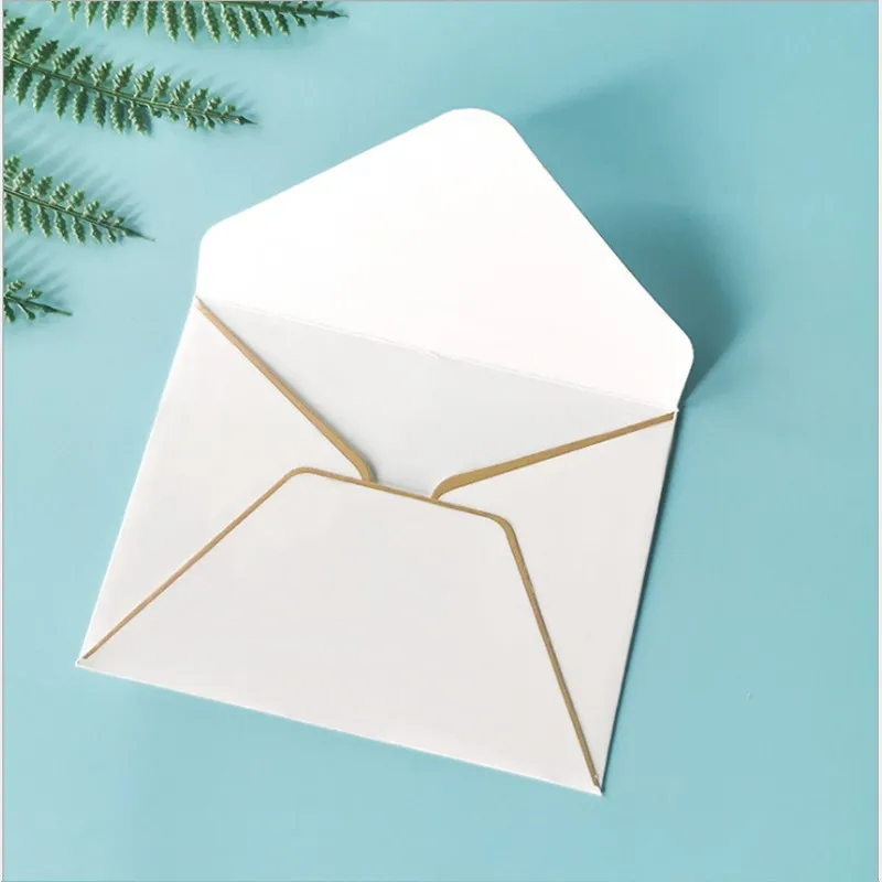 10 teile/los Mini kawaii Briefpapier Kinder kreative Bronzing Dekoration für Sie weiße Umschlag Geschäfts einladung