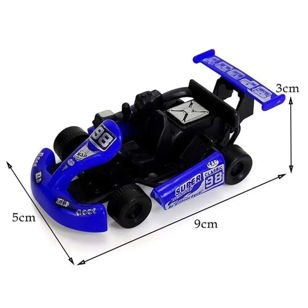 Kids Gift Four-wheel Pull Back Car Vehicle Toy Car Model Racing Model Kart Plastic Colorful Racing Car Toy For Boys
