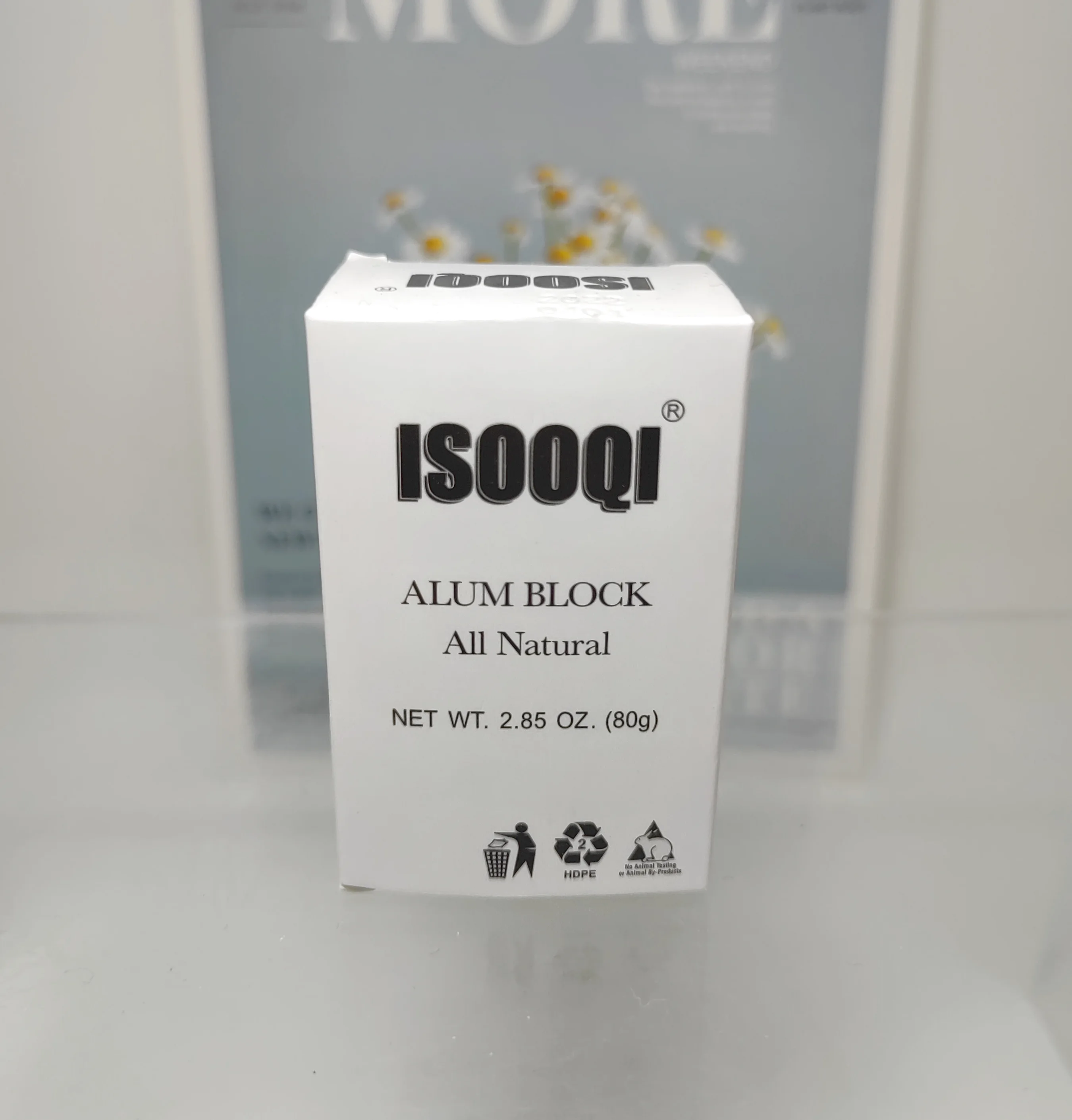 80gAlumStickPotassiumAlumBlockAntiperspirantStoneCrystalDeodorant100NaturalMineral