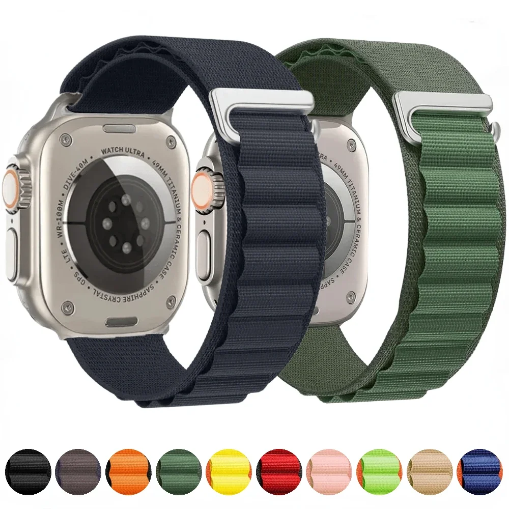 Nylon Alpine Loop Strap for Apple Watch - Durable and Stylish Bracelet Belt