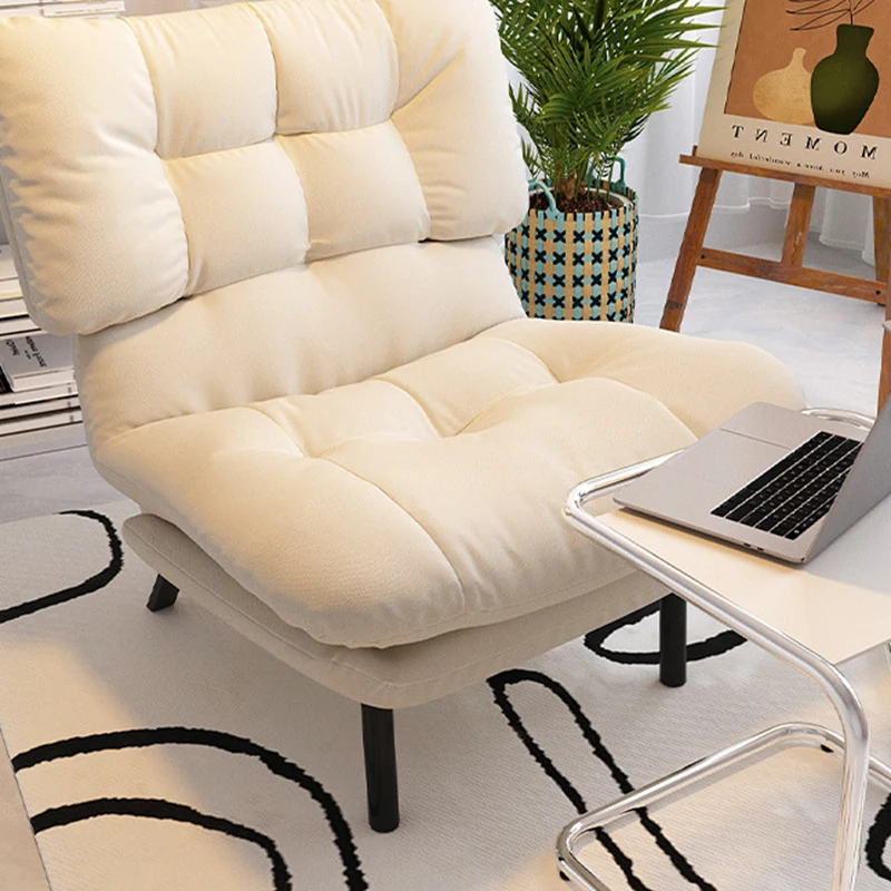 Lazy Sofa Single-Person Balcony Recliner Bedroom Folding Sofa Backrest Chair for Lying and Sleeping Single Chair