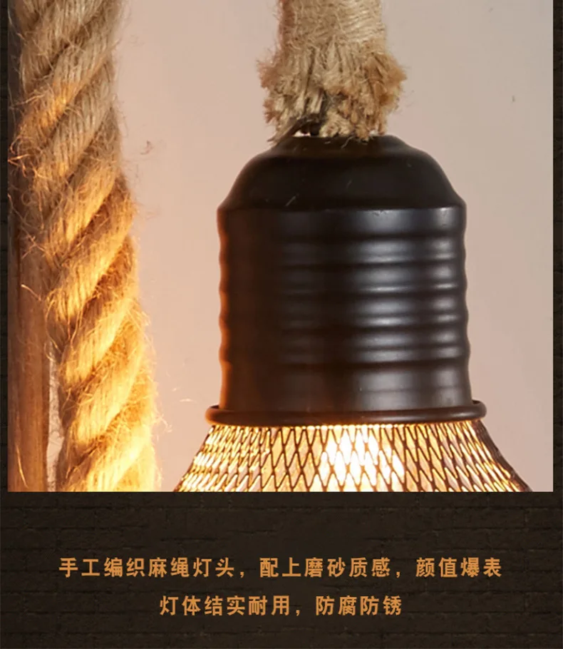American Country Creative Solid Wood Nostalgic Retro Living Room Single Head Solid Wood Restaurant Bar Industrial Wind Wall Lamp