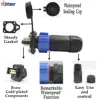 Trolling Motor Plug Receptacle Set,12V 24V 36V 48V Trolling Motor Plug,Waterproof Marine Boat DC Power Connector 2