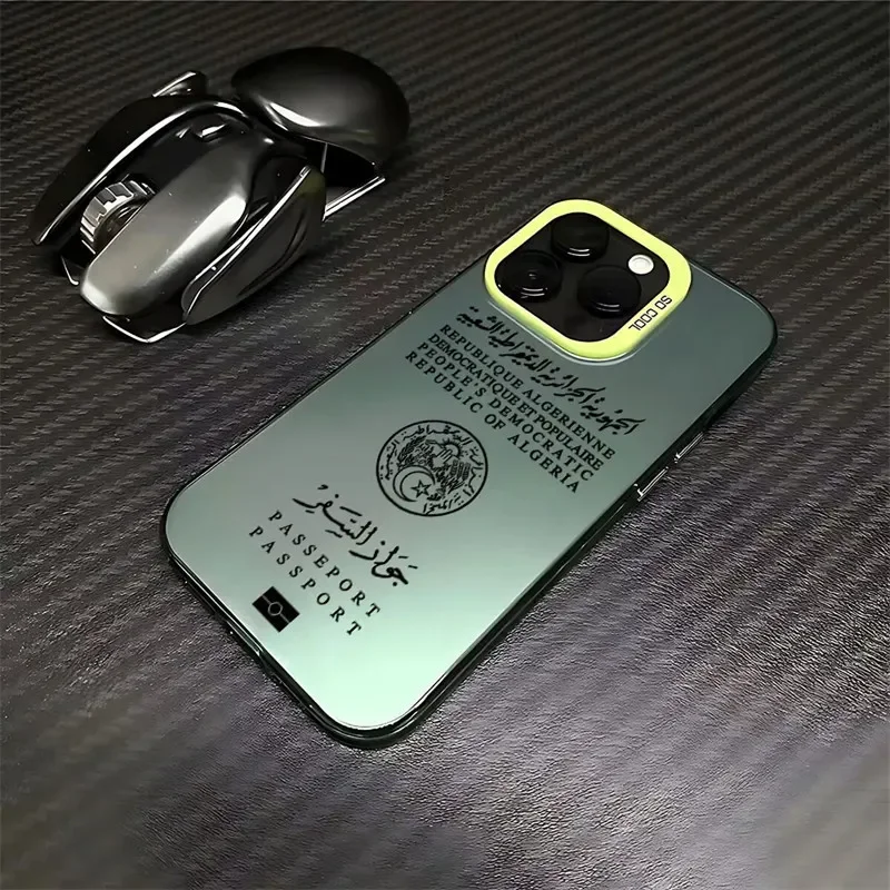 Algeria Passport Candy Matte Shockproof Phone Case Cover
