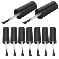 10pcs Nail Polish Brush Replacement Kit Empty Nail Polish Bottle Caps with Brushes DIY Manicure Tools for Gel Liquid and Dip Pow 1