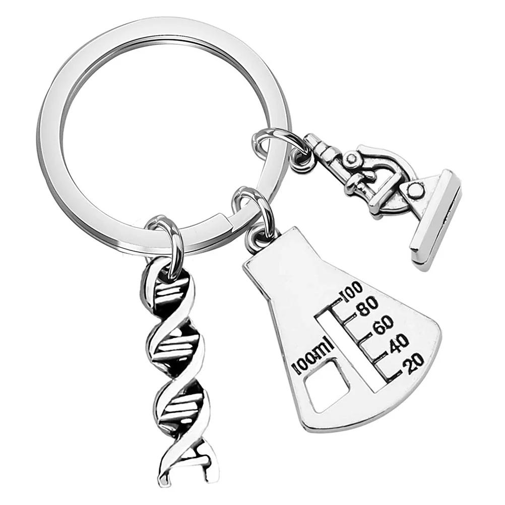 Science Teacher Gift Science Keychain Jewelry Biology Keychain