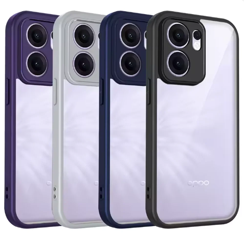 Shockproof Clear Phone Case - Transparent Silicone with TPU Bumper