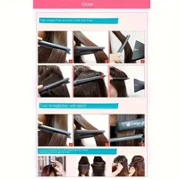 Peigne en V pour cheveux, coiffure, finition, lissage, attelle, outil de coiffure, clip spécial pour perruques 5