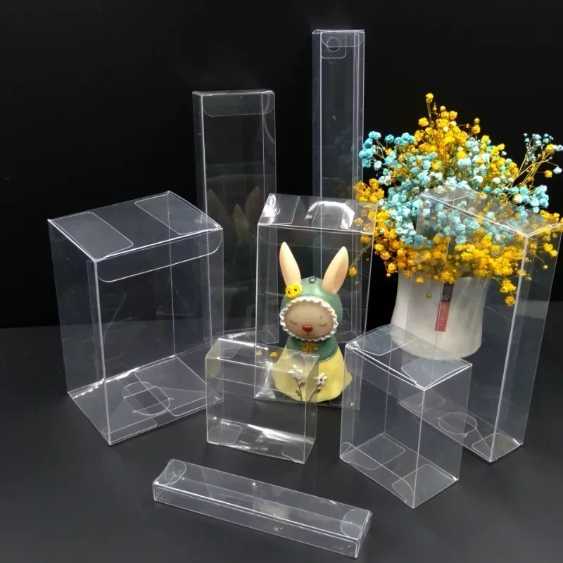 Multi-size Transparent PVC Plastic Box Candy Chocolate Cookies Toy Gift Packaging