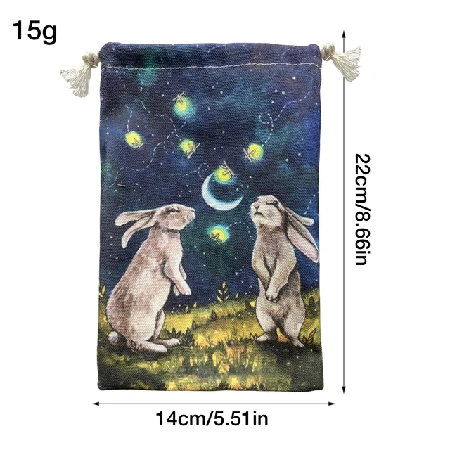 Bársonyos Tarot Kártya Tároló Táska Orákkártya Boszorkány Jóslás Tartozékok Húzószalucsomó Csomag Kártyák Kellékek - Image 6