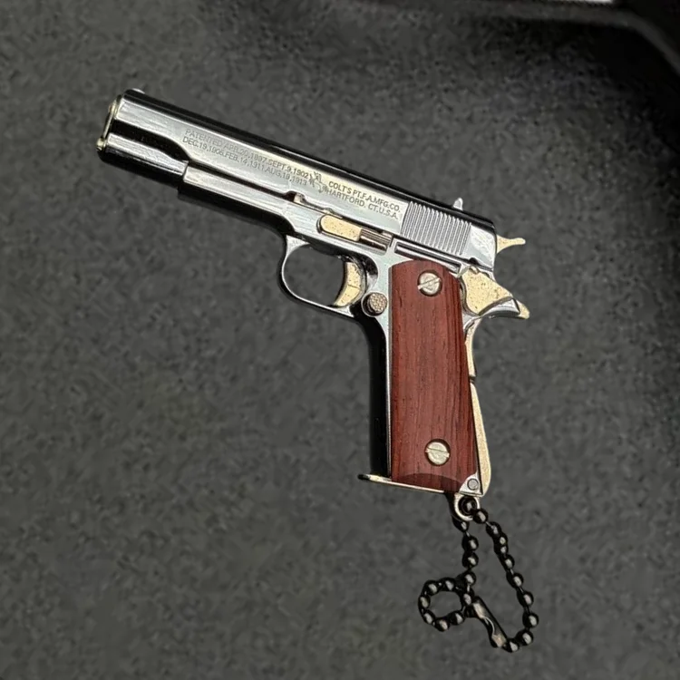 Mini portachiavi Gun Fidget Toy BERETTA 92F Bright Silver M1911 All Metal  Gun portachiavi pistola portatile Shell Ejection smontare - AliExpress