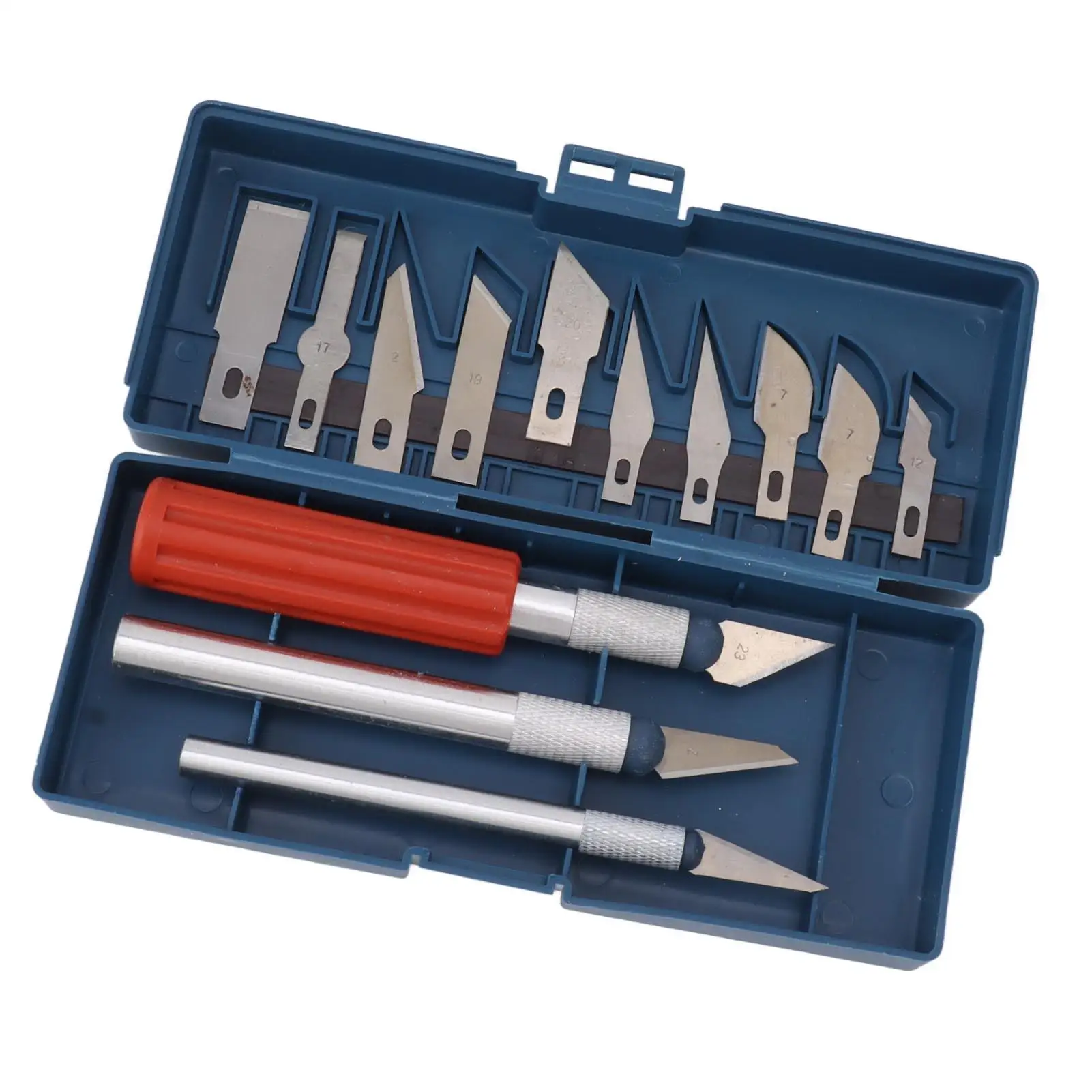 Wood Carving Tool Set Comfortable Handle Removable Steel Head Hand Carving Chisel Set Simple Clean for indoor Outdoor