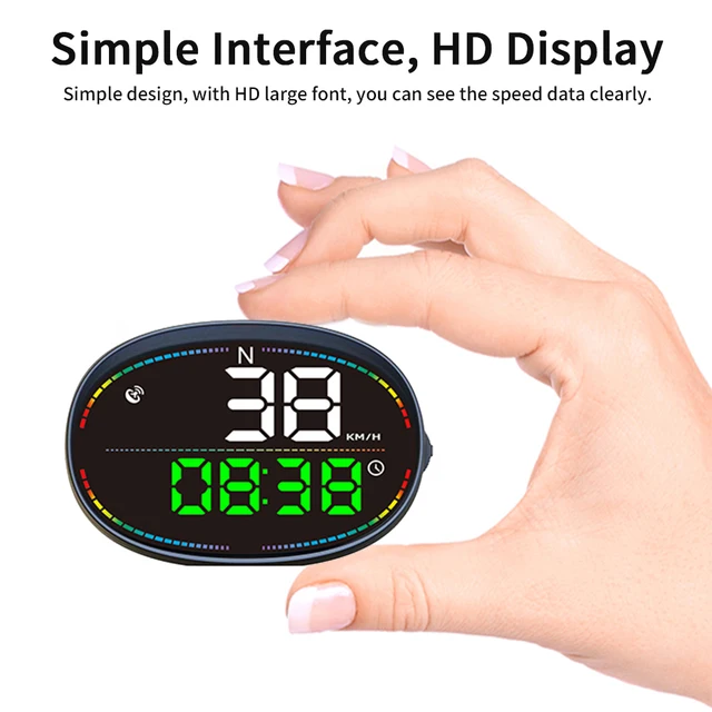 KWHUD HUD Head-up Display GPS Digital Speedometer for Car Motorcycle Gauge Odometer Clock Speed Alarm Auto Car Electronic Device - Image 5