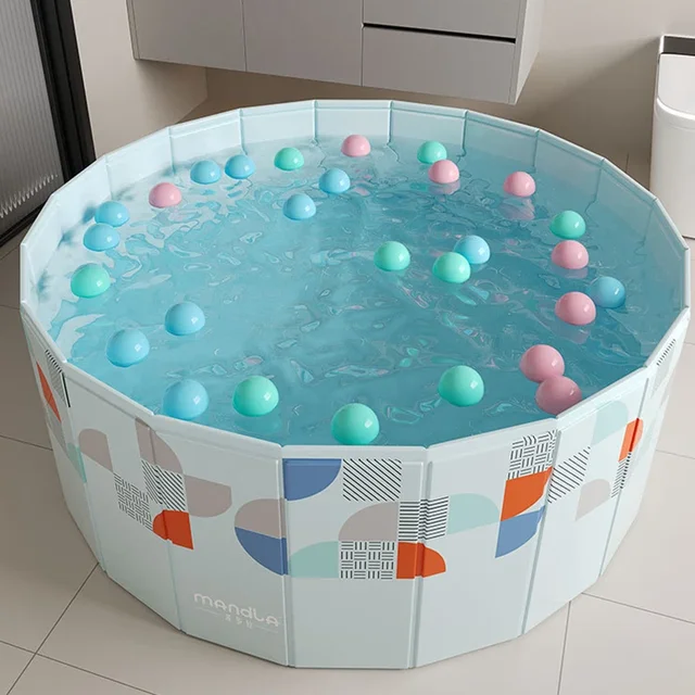1.6/1.2M Swimming Pool Foldable Non-Inflatable Pools for Home Large Family Pools Baby Outdoor Games Garden Backyard Water Toys 4