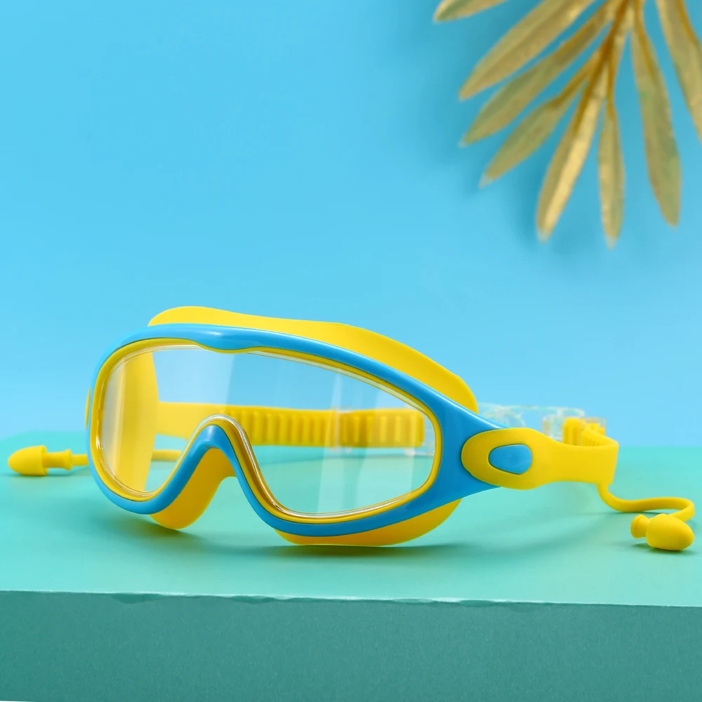 Children's swimming goggles high-definition waterproof fog large-frame diving goggles big boys and girls swimming goggles prof 4
