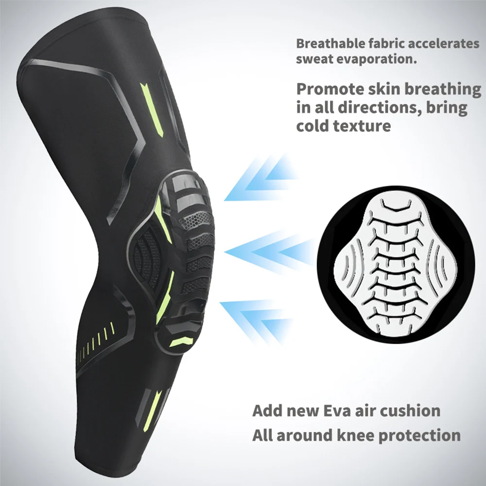 Outdoors Basketball Kneepads Elastic Foam Volleyball Knee Pad Protector Fitness Gear Gym Sports Training Support Bracers 1 Piece