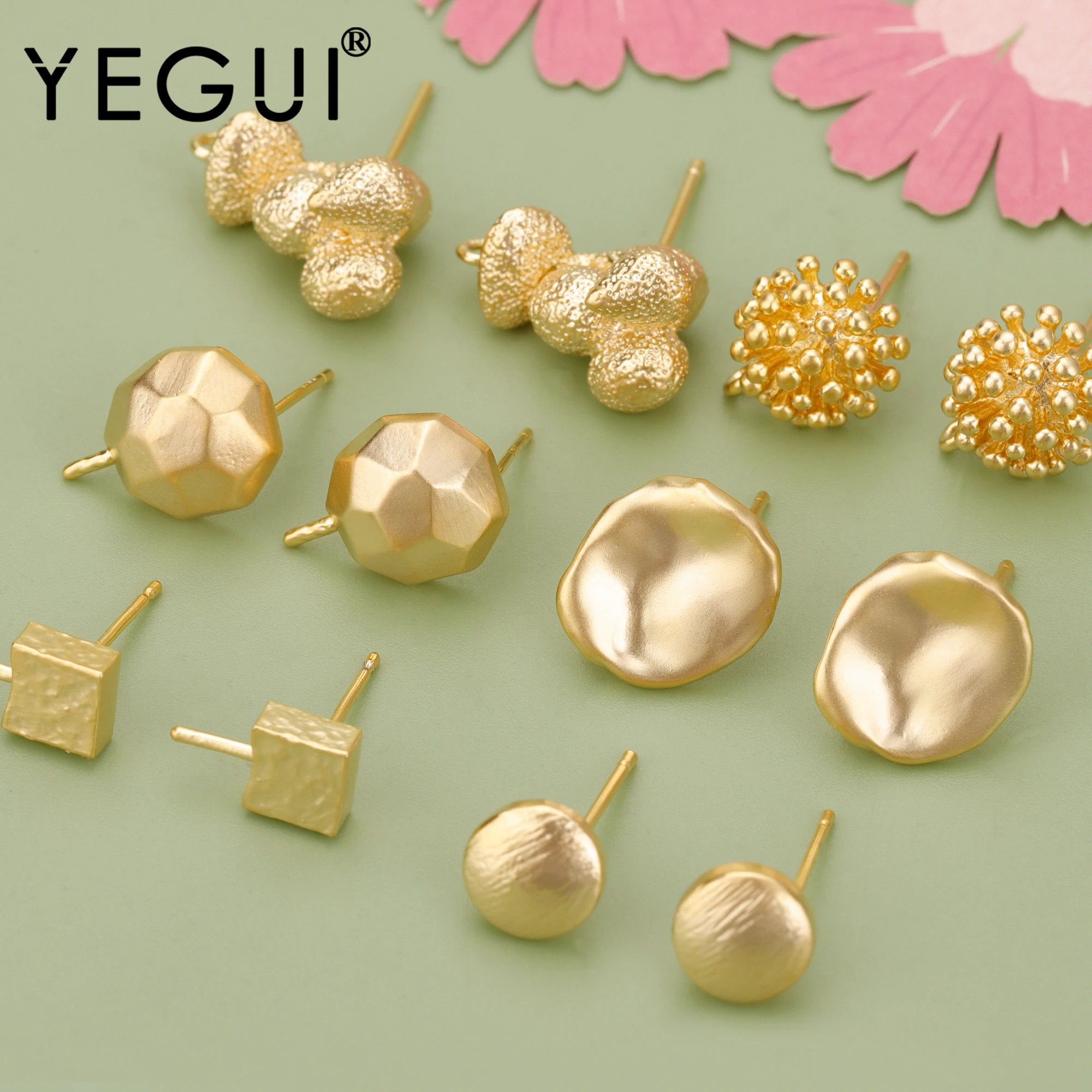 

YEGUI MD58,jewelry accessories,18k gold rhodium plated,copper,nickel free,hand made,charms,jewelry making,diy earrings,6pcs/lot