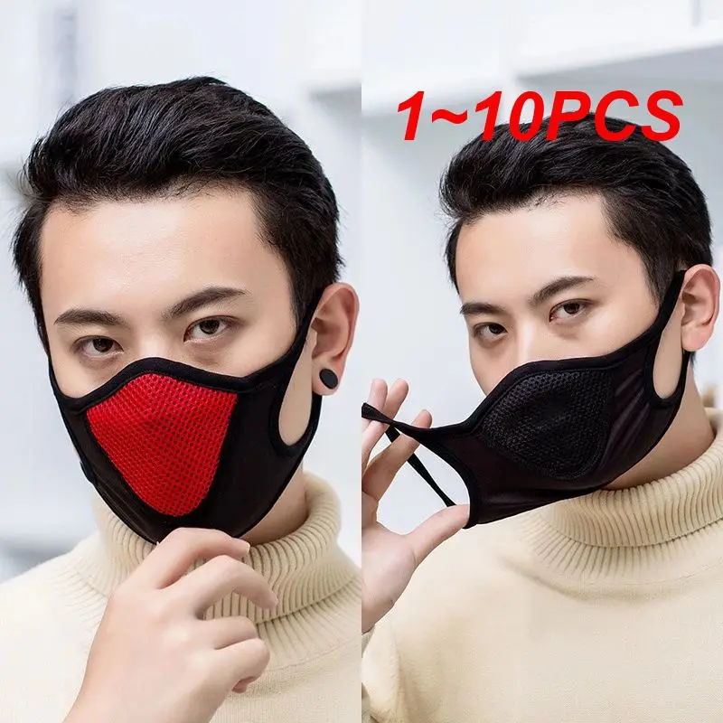 

1~10PCS Cotton Face Mask Breathing Motorcycle Masks Unisex Anti-dust Black Protective Mouth Cover Cycling Sport Маски Cycling