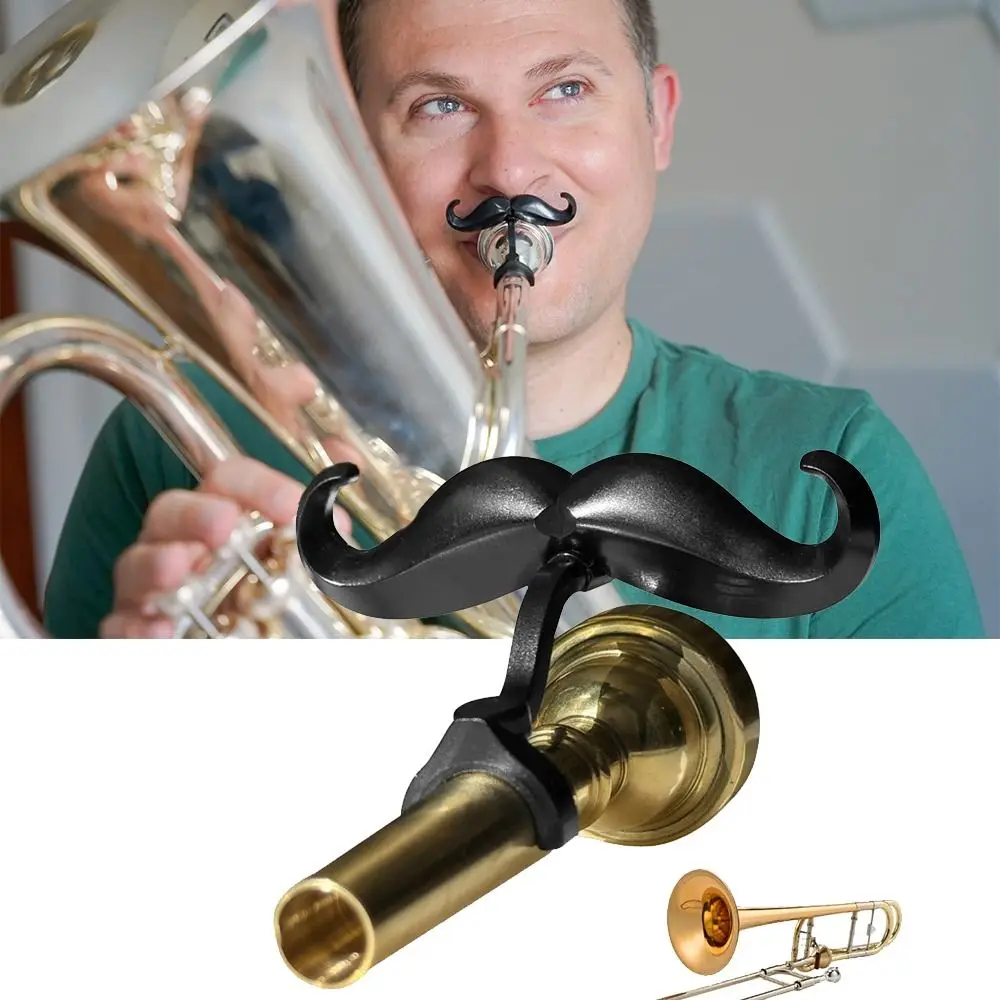 Trombone Accessory Clip On Mustache Trombone Gear Multipurpose Protective Case Convenient Humorous