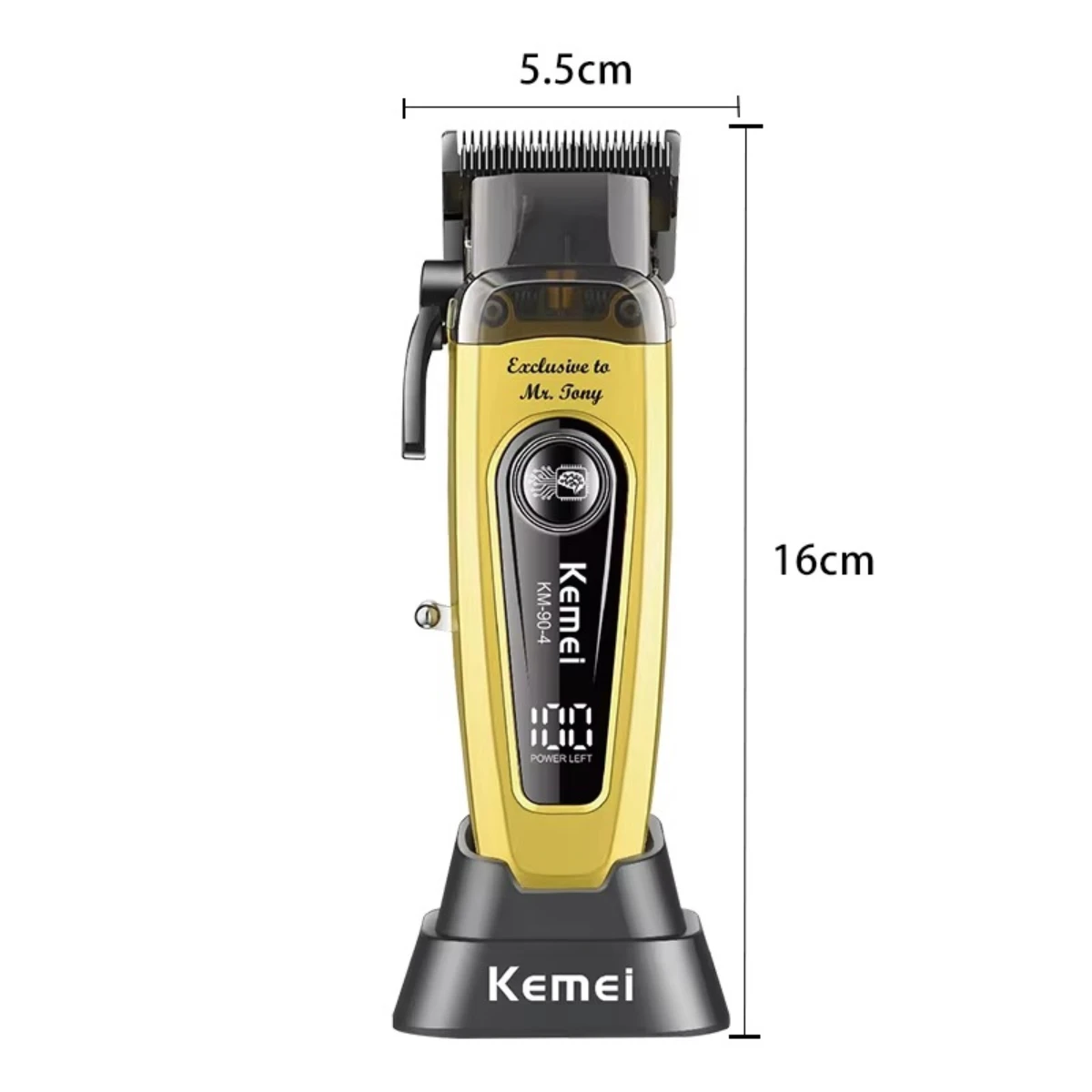 Kemei Professional 11500 RPM Hair Clipper for Barbers Rechargeable Trimmers Brushless Motor Hair Cutting Machine for Men KM-90-4 hair clipper,hair trimmer
