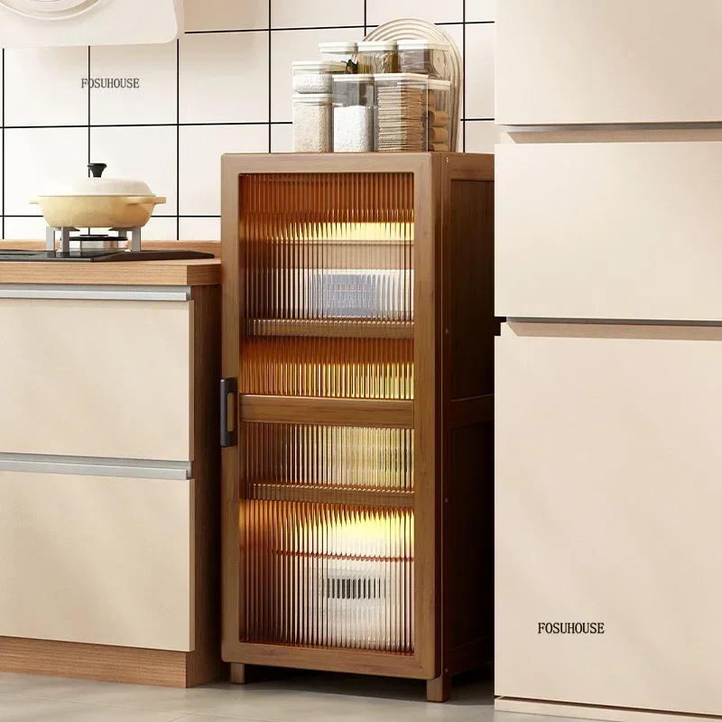 Japanese Minimalist Kitchen Cabinets for Home Kitchen Furniture Storage Cabinet Floor Multi-purpose Living Room Storage Cabinets 3