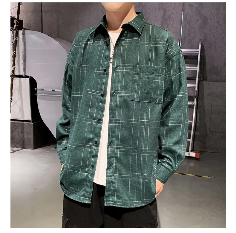 short sleeve work shirt April MOMO Brand Cotton Chechered Casual shirts for Men Warm Long Sleeve Plaid Shirt Winter soft Striped Male comfortable shirt button up short sleeve shirts & tops