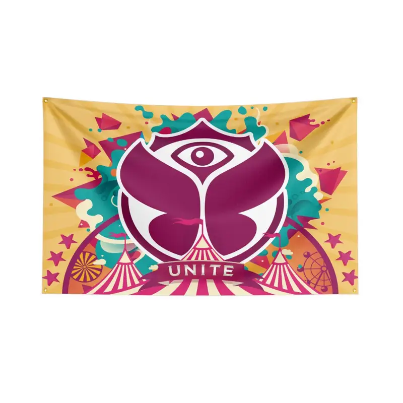 Tomorrowland Festival Flag Polyester Digital Printing Electronic Music Banner - Image 5