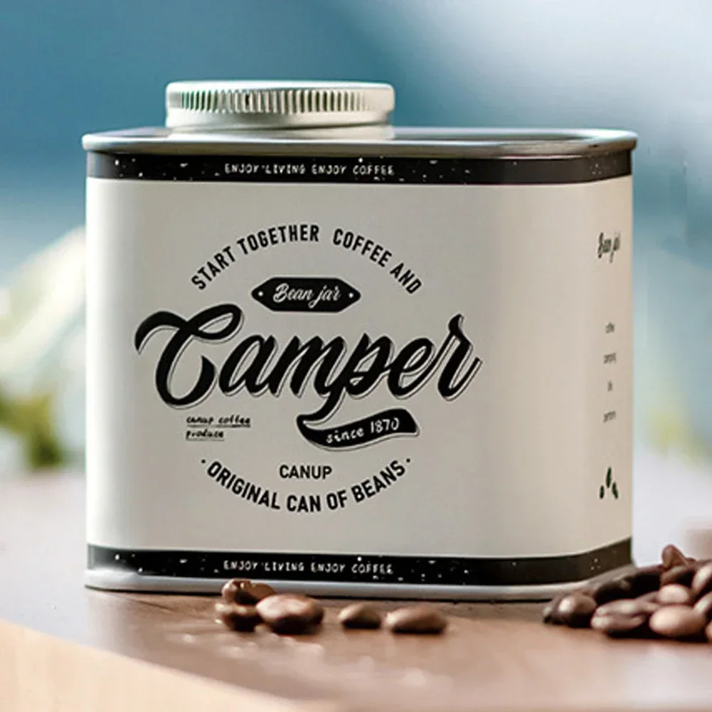 Coffee Bean Sealed Storage Can Portable Camping Tin Box Household Moisture-proof Food Grade Fresh-keeping Breathing Tin Can 1pc storage box storage jar storage can storage sets household storage sets