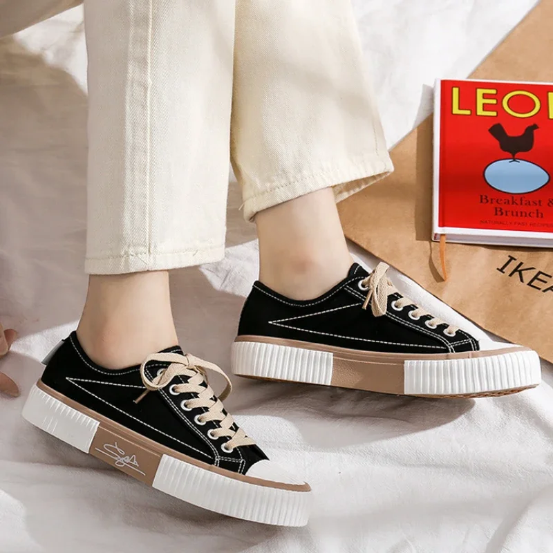 Trend Men's Canvas Shoes Flats Vulcanized Shoes for Men 2025 Spring Summer Comfortable Causal Sneakers Fashion Couple Walk Shoes 6
