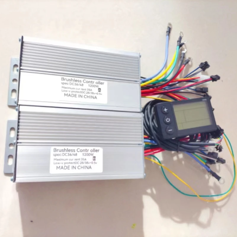 Dual Drive 36V/48V 1200W Bldc Electric Scooter Controller E-Bike Brushless Speed Driver E S866 Display Un Set