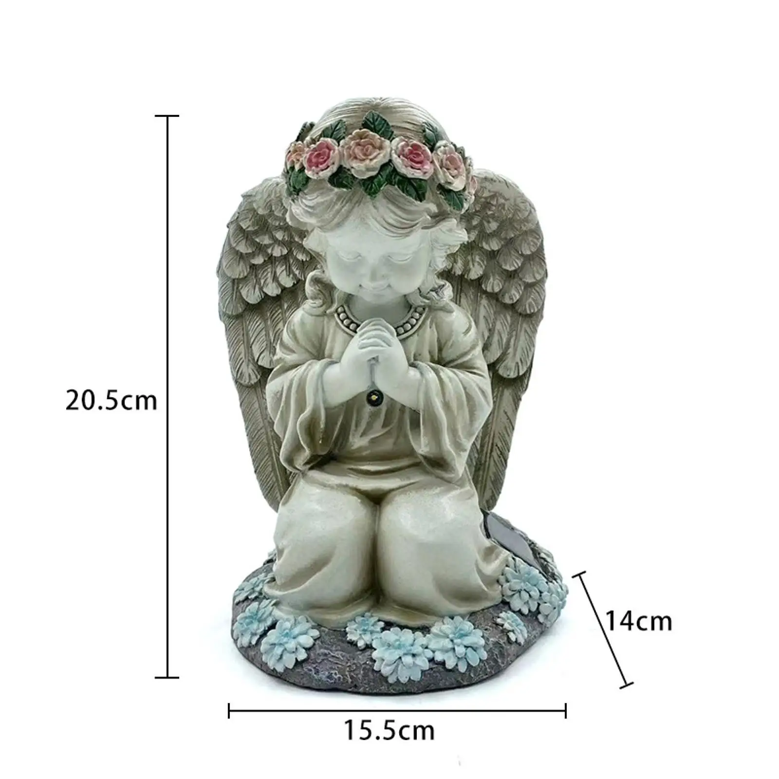 Angel Garden Statue Resin Angel Solar Garden Light for Outdoor Patio Outside