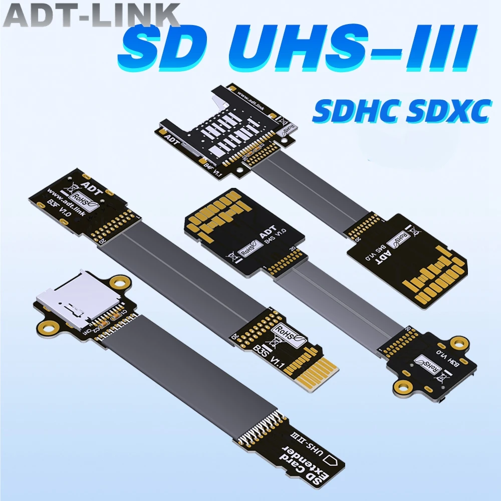 

Micro SD TF to SD Card Extension Cable FPC Flexible Extender SD SDHC SDXC Card Reader UHS-II UHS-III for GPS Navigator ROCK Pi 4