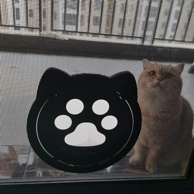 Pet Screen Door Magnetic Self-Closing Small Dogs and Cats Door with Locking Function for Screen Door, Window and Porch 2