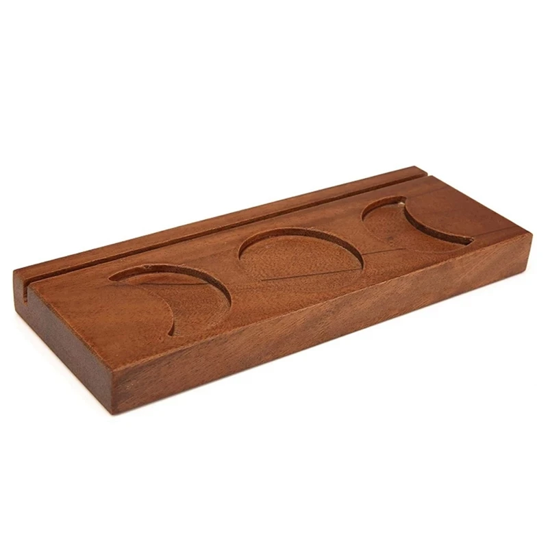 

Wood Triple Moon Stand Wooden Tarot Card Candle Display Holder Altar Supplies For Home Bedroom Office Decoration