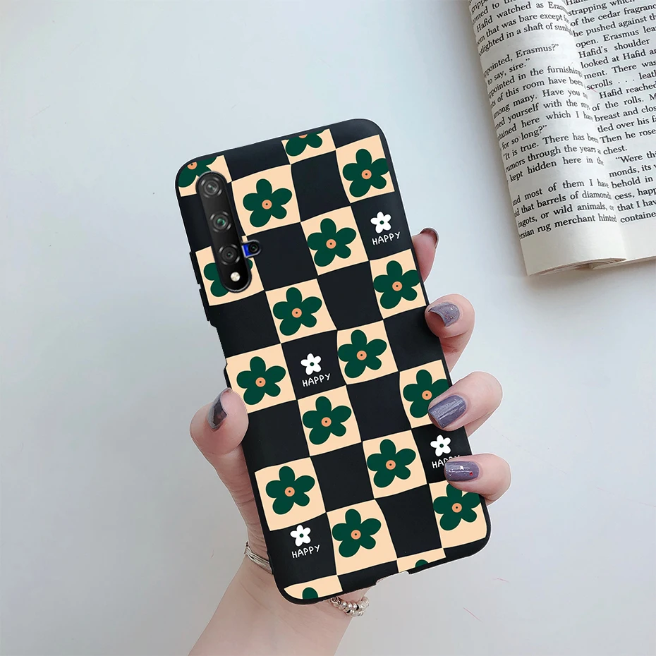 Cute Cat Cartoon Painted Phone Case with Soft Bumper