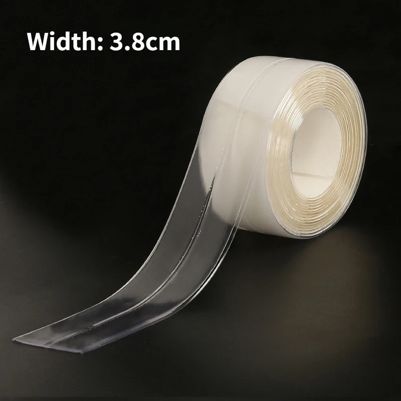 2021 New Bathroom Kitchen Shower Sink Bath Sealing Strip Tape Caulk Strip Self Adhesive Waterproof Wall Sticker Sink Edge Tape 