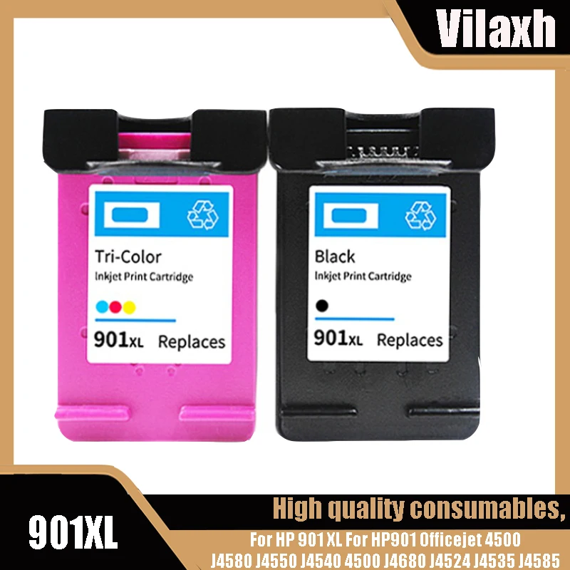 Cartuccia Di Inchiostro Compatibile 901Xl Per Stampante Hp 901 Xl Officejet J4530 J4540 J4550 J4580 J4585 J4624 J4640 J4660 J4680 J4680C